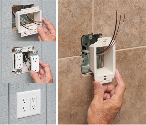 3-gang electrical box extender|adjustable outlet box extenders.